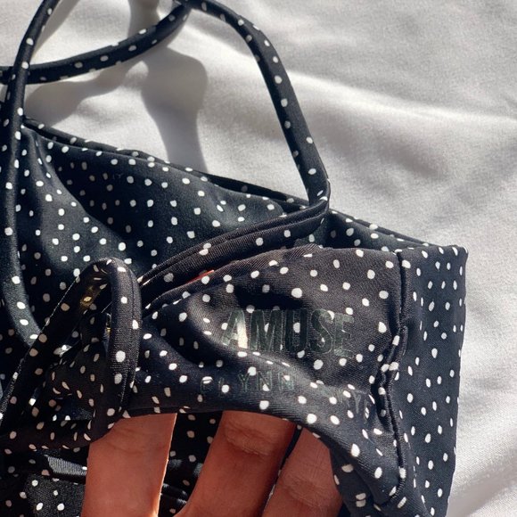 AMUSE SOCIETY X FLYNN SKYE Blue Halter Bikini XS - Picture 8 of 14